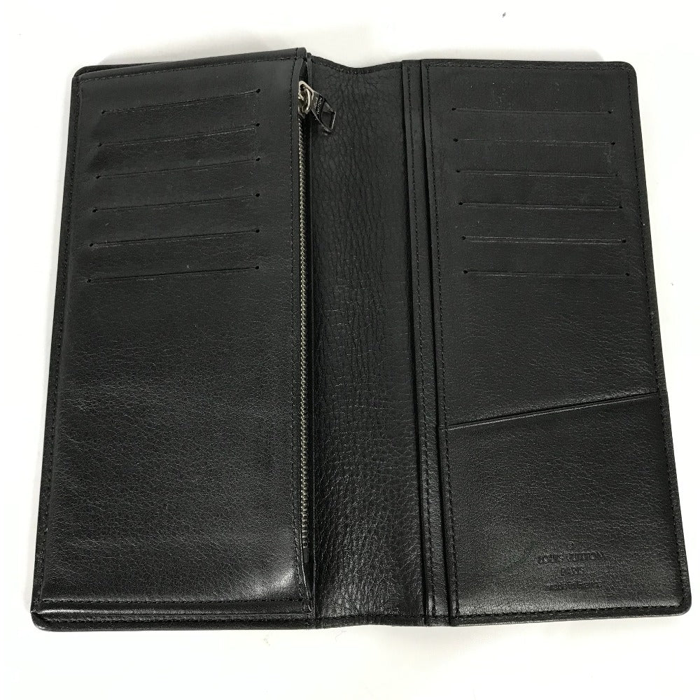 LOUIS VUITTON Long Wallet Purse M58192 Taurillon Clemence Leather black Long wallet Portefeuille Braza