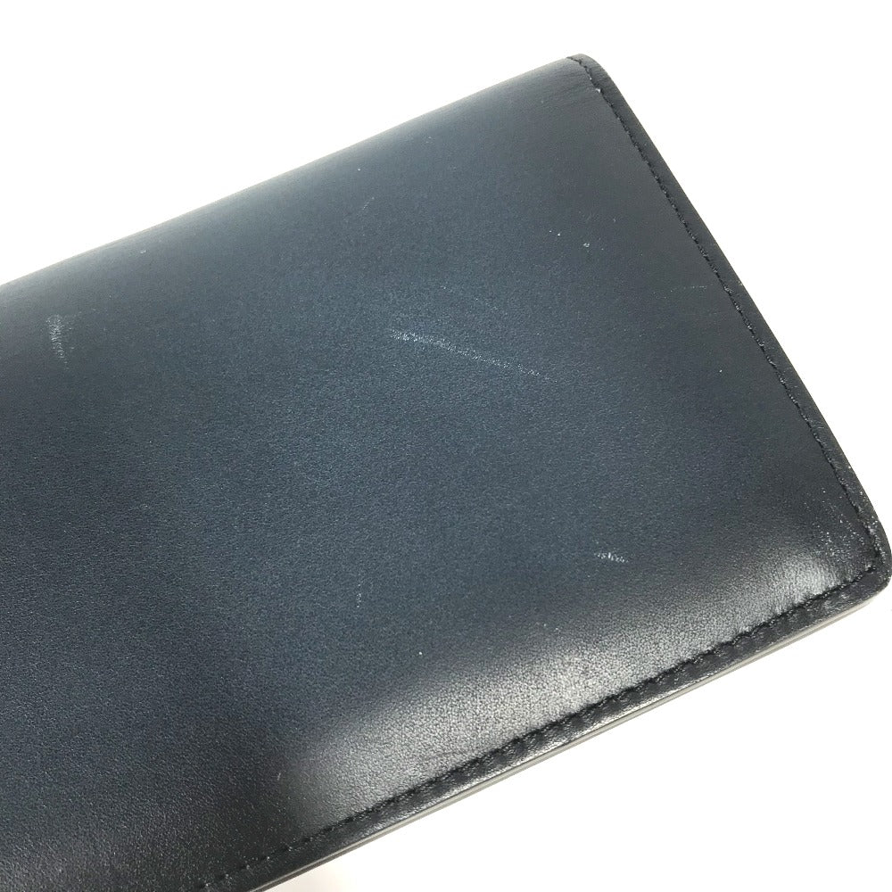 LOUIS VUITTON Long Wallet Purse M41899 leather Navy Cuir Ombre Portefeuille Blaza mens Used Authentic