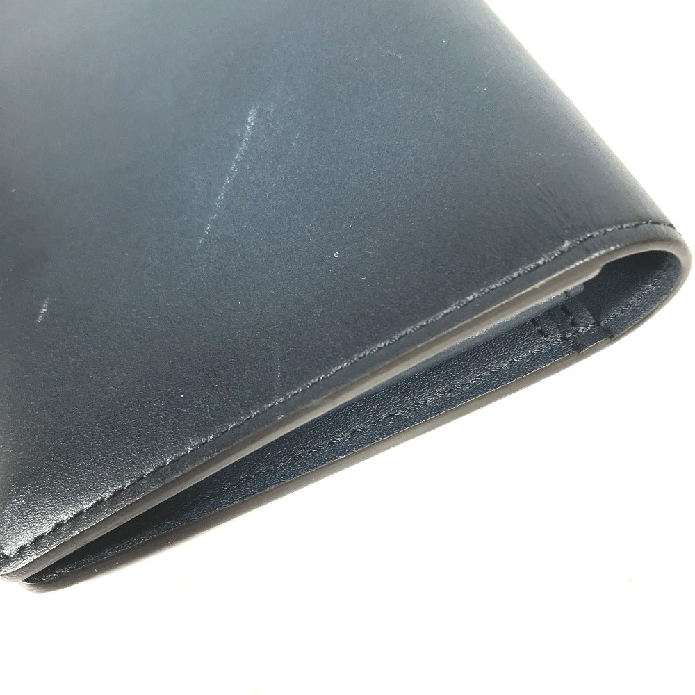 LOUIS VUITTON Long Wallet Purse M41899 leather Navy Cuir Ombre Portefeuille Blaza