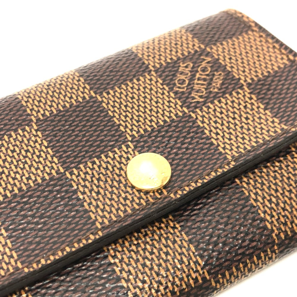 LOUIS VUITTON Key case Key holder N62630 Damier canvas Brown Damier Multicles6