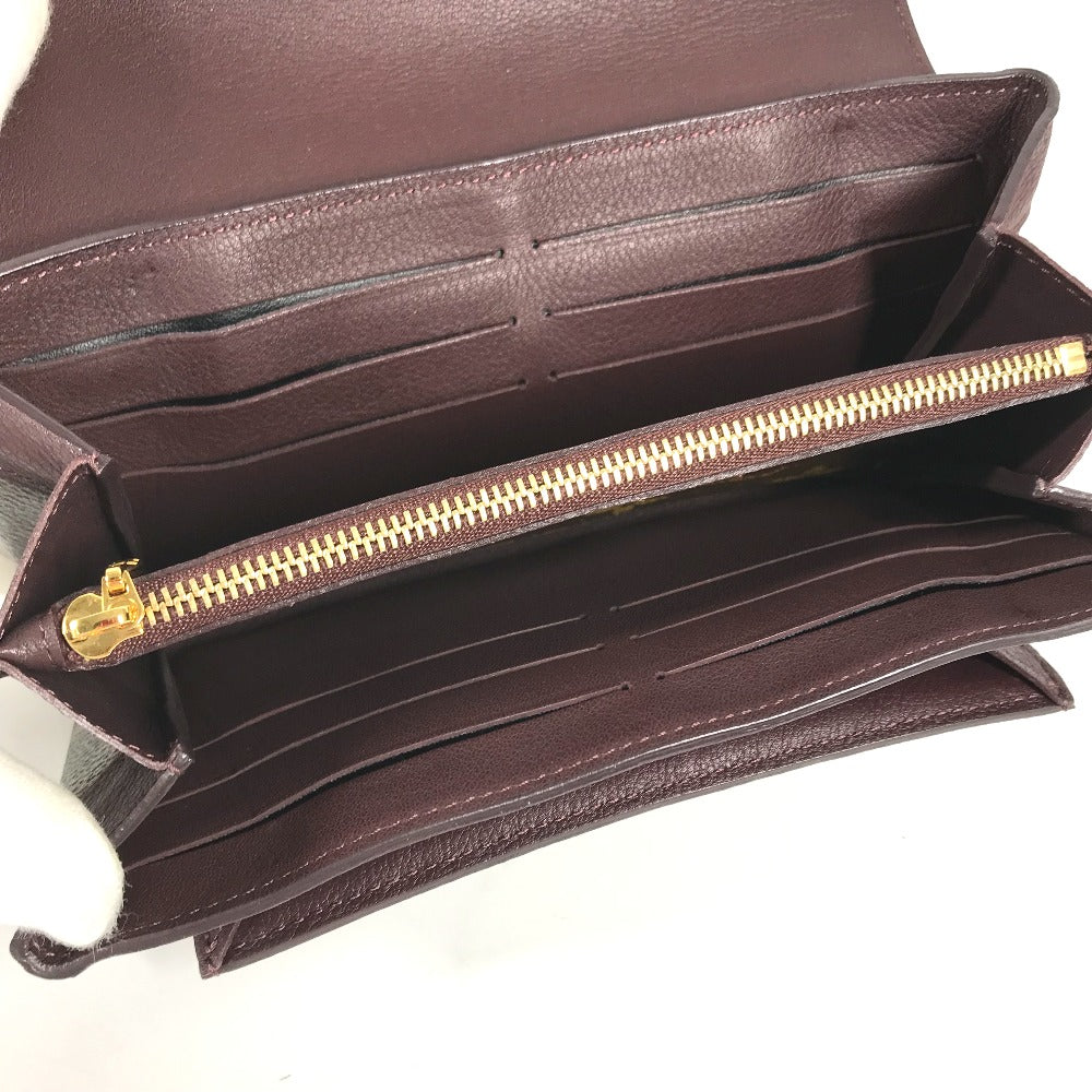LOUIS VUITTON Long Wallet Purse M60414 Monogram canvas Brown x Gold Metal Bifold Wallet Portefeuille Elysées