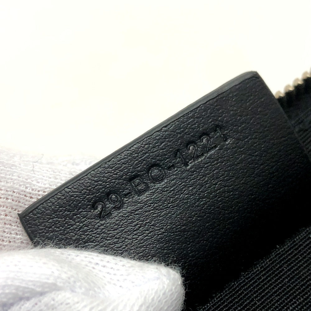 DIOR HOMME Clutch bag leather black Star x Rose Paint mens Used Authentic