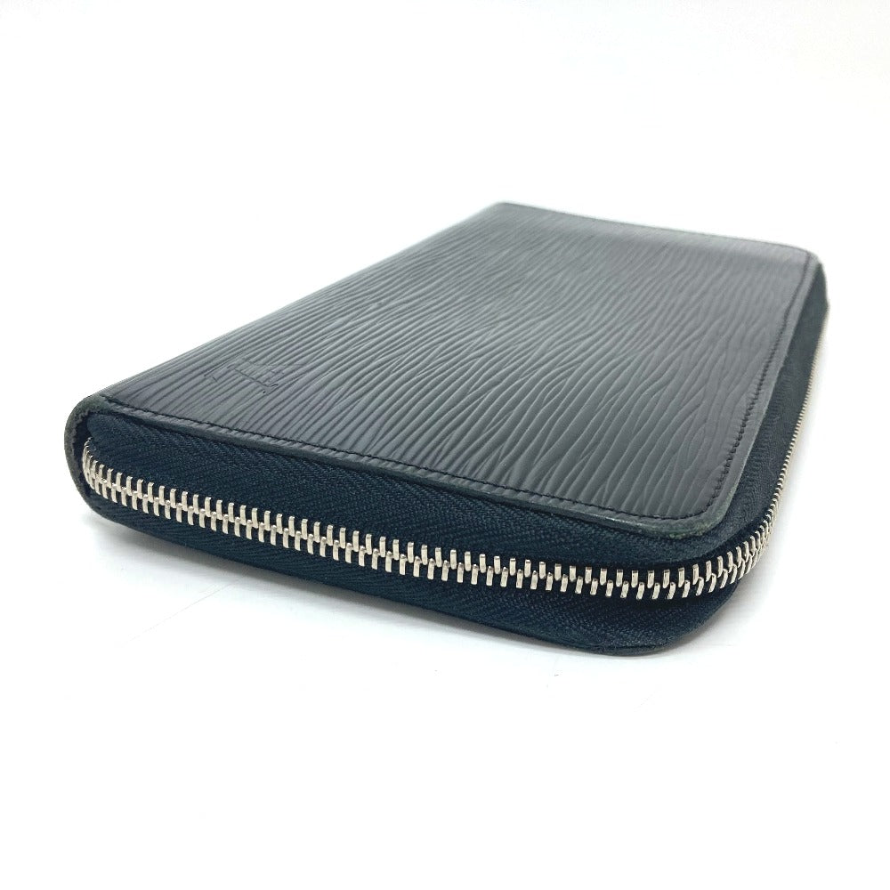 LOUIS VUITTON Long Wallet Purse M60632 Epi Leather SilverMetal Zippy Organizer