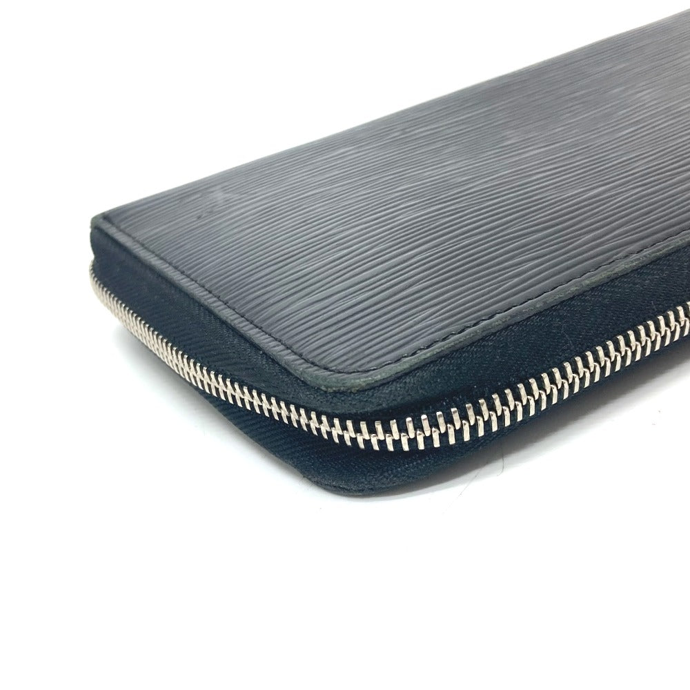 LOUIS VUITTON Long Wallet Purse M60632 Epi Leather SilverMetal Zippy Organizer