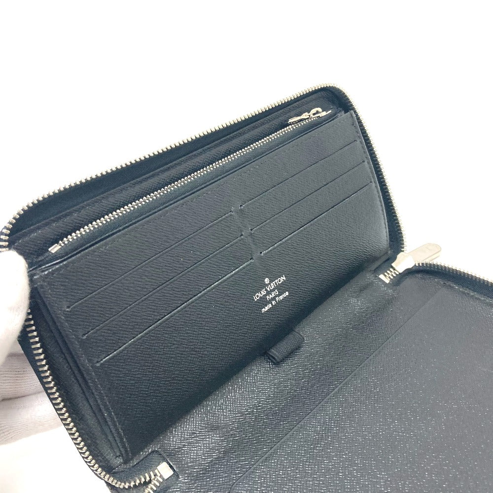 LOUIS VUITTON Long Wallet Purse M60632 Epi Leather SilverMetal Zippy Organizer