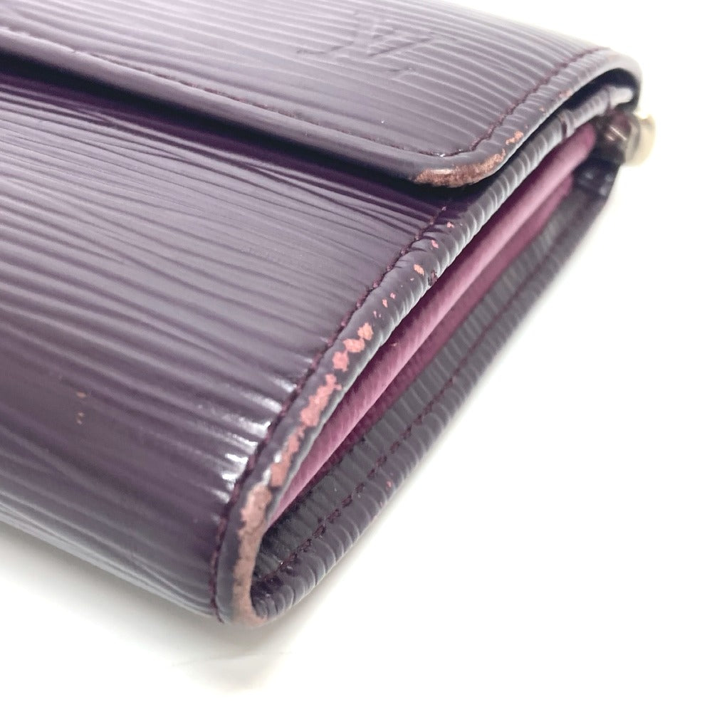 LOUIS VUITTON Long Wallet Purse M6374K Epi Leather purple Portefeuille Sarah