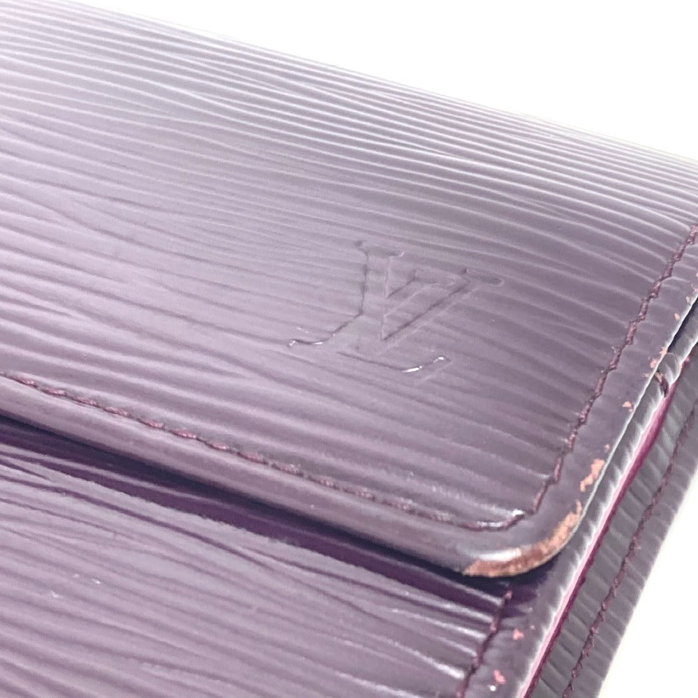 LOUIS VUITTON Long Wallet Purse M6374K Epi Leather purple Portefeuille Sarah