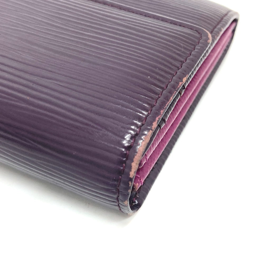 LOUIS VUITTON Long Wallet Purse M6374K Epi Leather purple Portefeuille Sarah