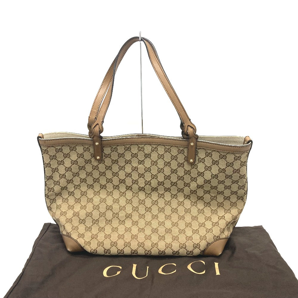 GUCCI Tote Bag 247209 GG canvas Beige x Brand GG canvas
