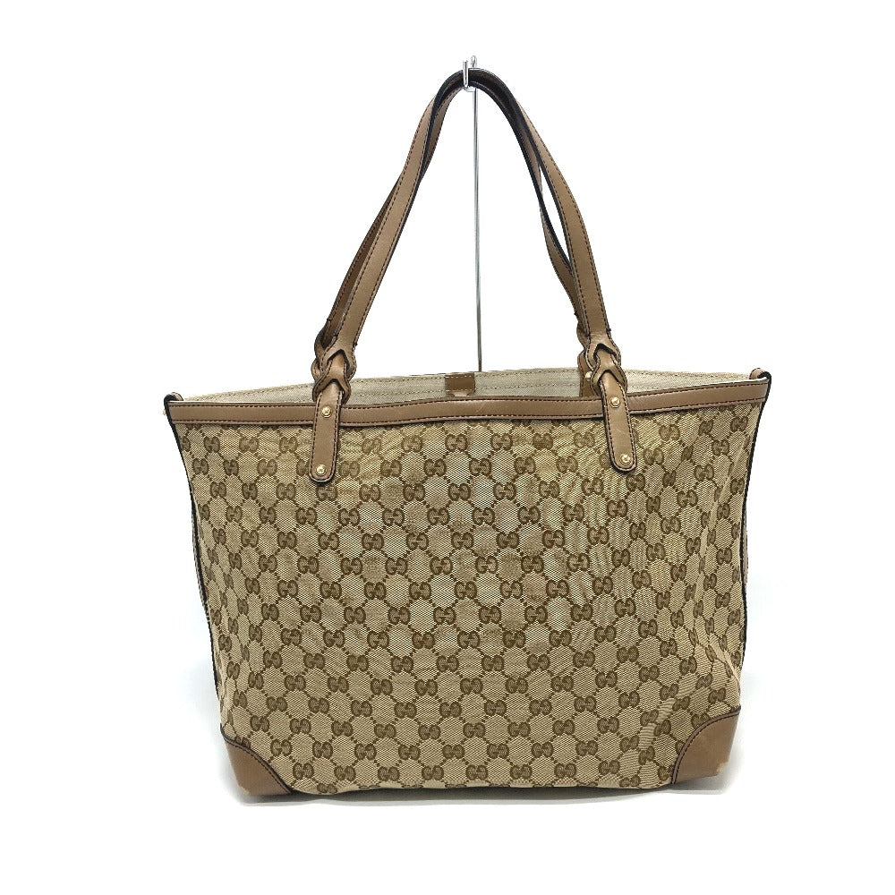 GUCCI Tote Bag 247209 GG canvas Beige x Brand GG canvas