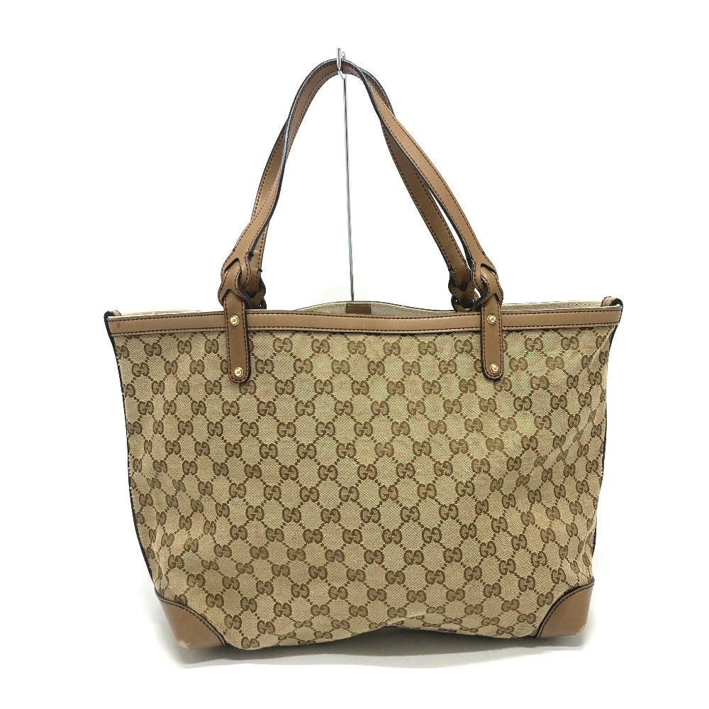 GUCCI Tote Bag 247209 GG canvas Beige x Brand GG canvas