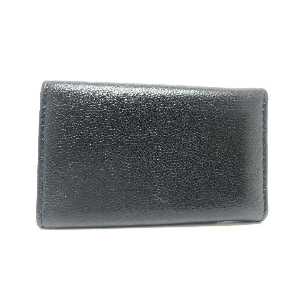 CHANEL Key case Key holder Soft caviar skin black Brilliant COCO Mark