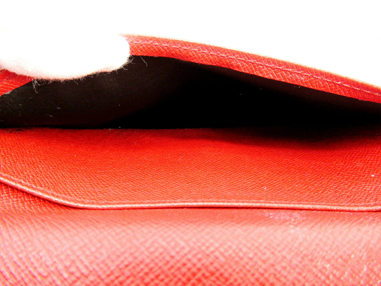 LOUIS VUITTON Bifold Wallet M63257 Red Continental Viennoiserie