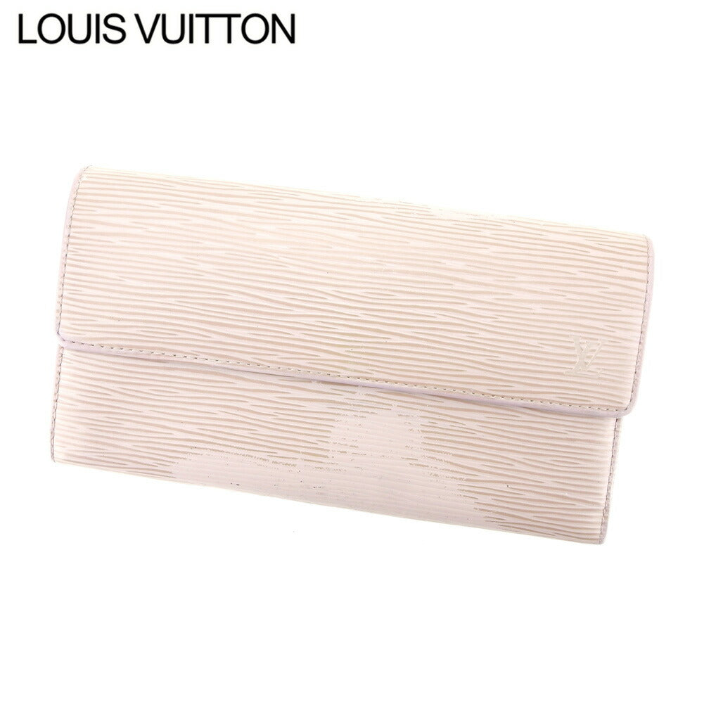 LOUIS VUITTON Long Wallet Purse M6357B Purple Gray Silver Pochette Porto Monécredi