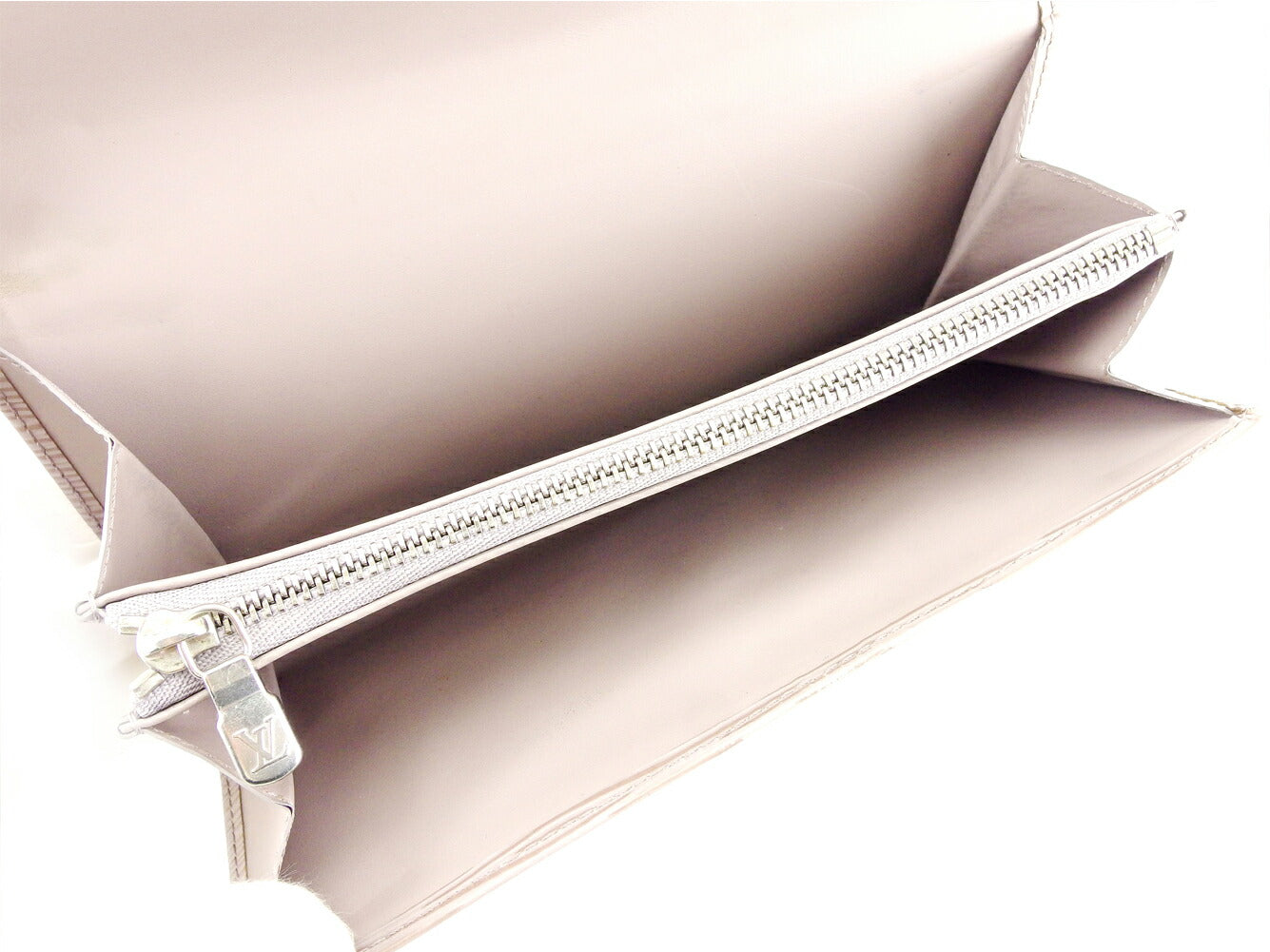 LOUIS VUITTON Long Wallet Purse M6357B Purple Gray Silver Pochette Porto Monécredi