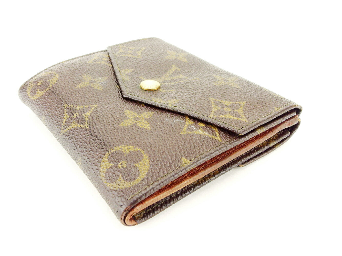 LOUIS VUITTON Bifold Wallet M61660 Brown beige gold Portonebi (old type)