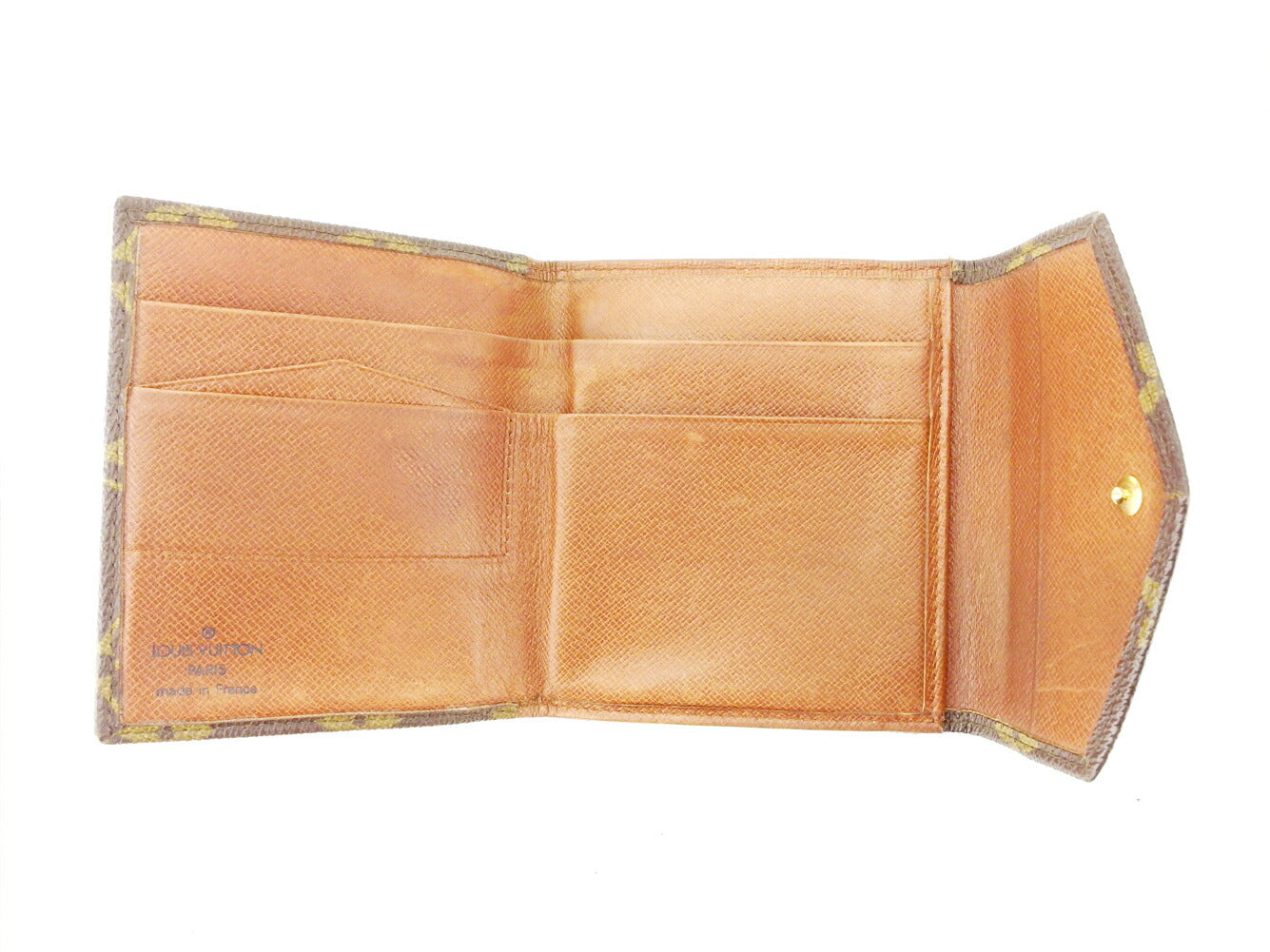 LOUIS VUITTON Bifold Wallet M61660 Brown beige gold Portonebi (old type)