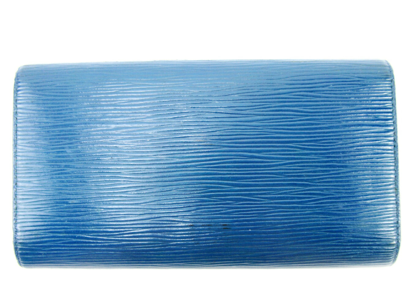 LOUIS VUITTON Long Wallet Purse M63385 blue Porte Tresor International