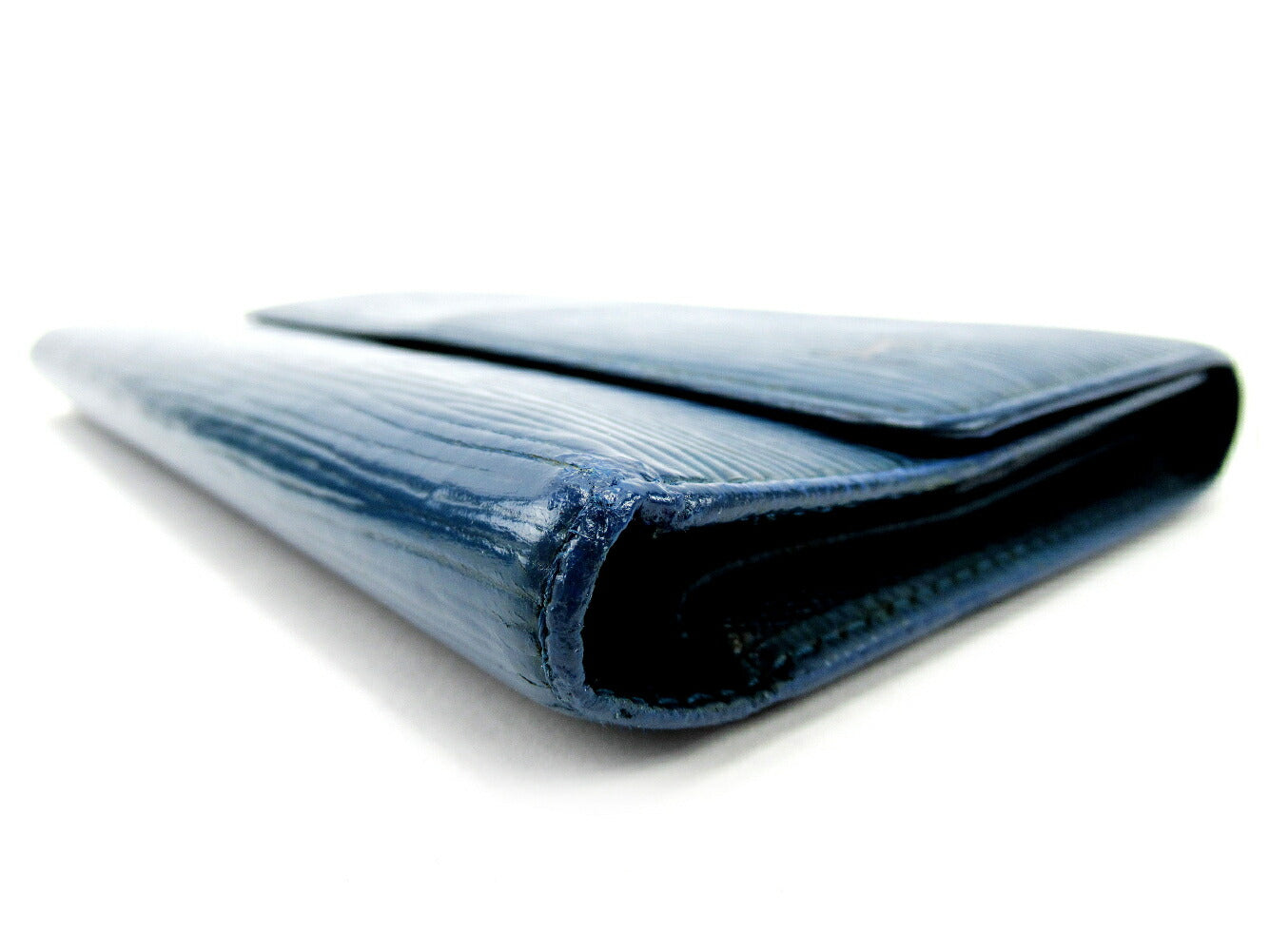 LOUIS VUITTON Long Wallet Purse M63385 blue Porte Tresor International