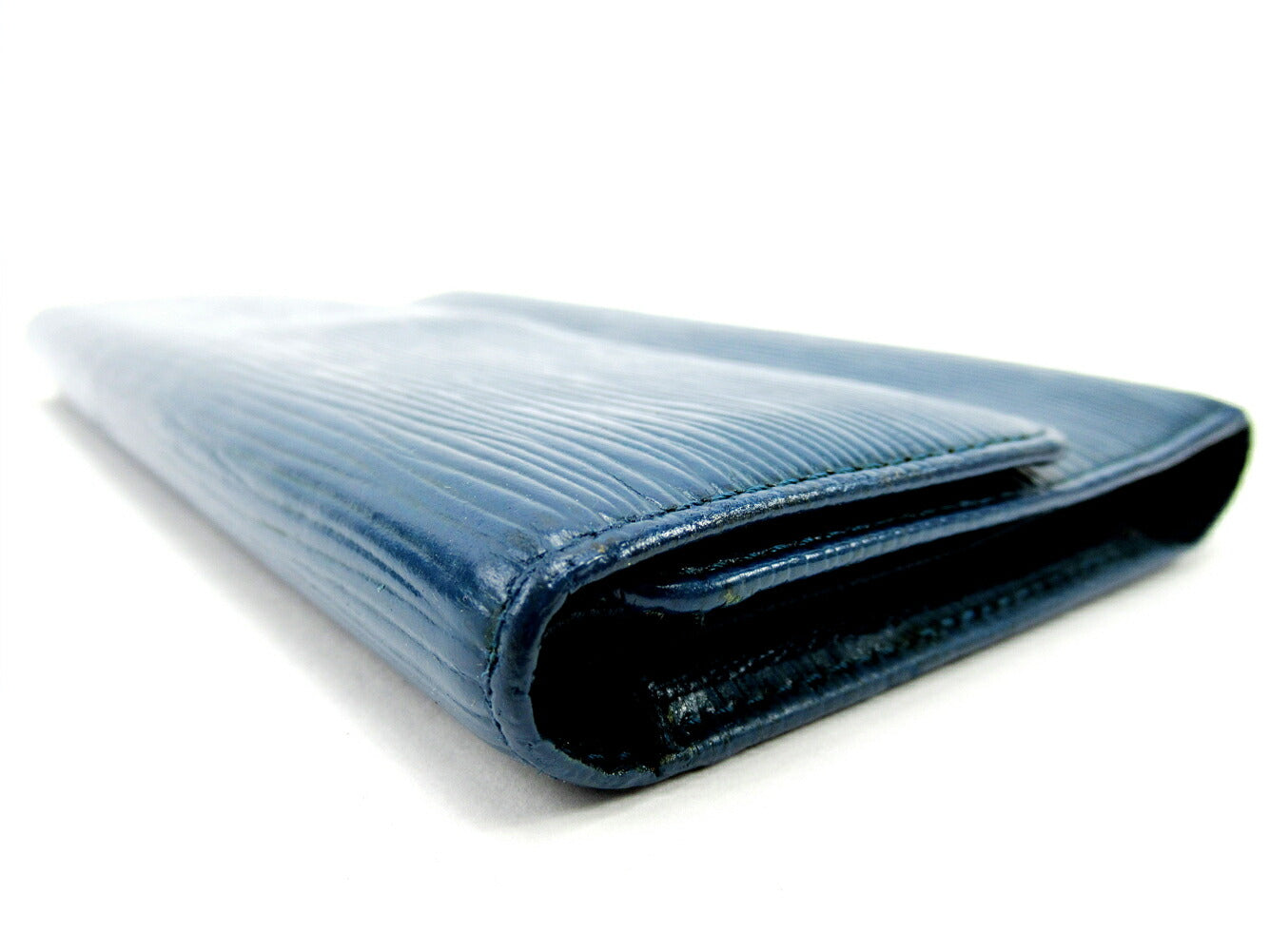 LOUIS VUITTON Long Wallet Purse M63385 blue Porte Tresor International