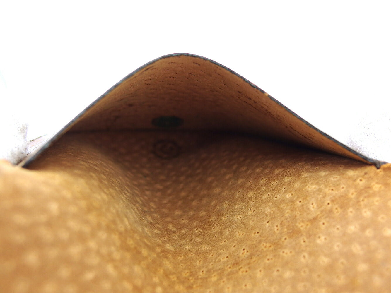 LOUIS VUITTON Coin case M61970 leather Brown beige Porto Moneguse