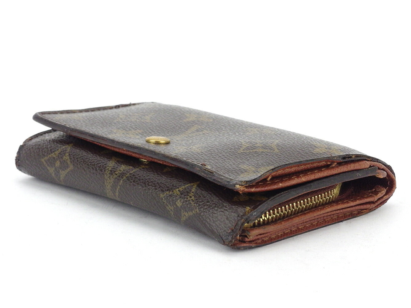 LOUIS VUITTON Bifold Wallet M61660 Brown beige gold Portonebi (old type)