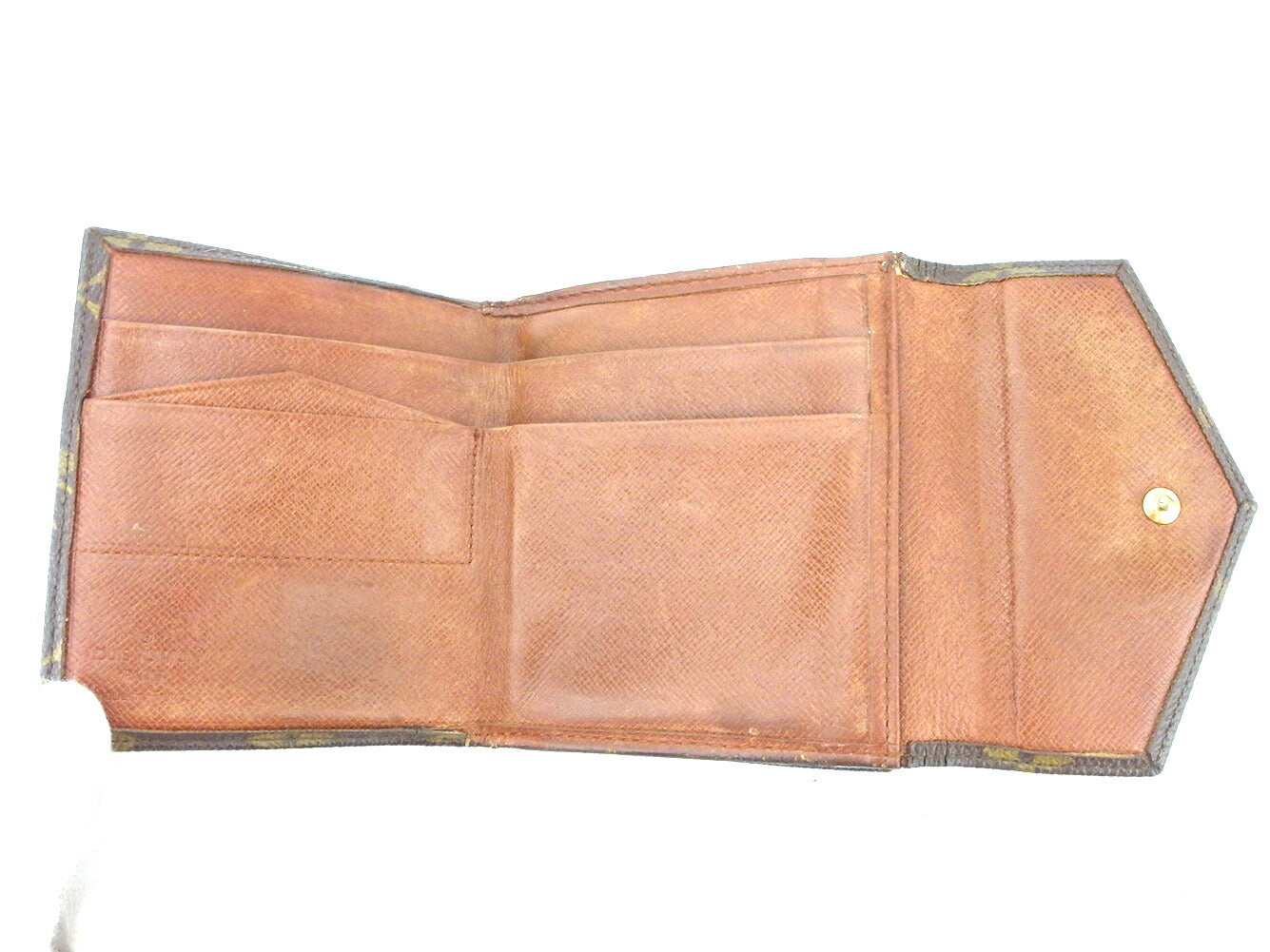 LOUIS VUITTON Bifold Wallet M61660 Brown beige gold Portonebi (old type)