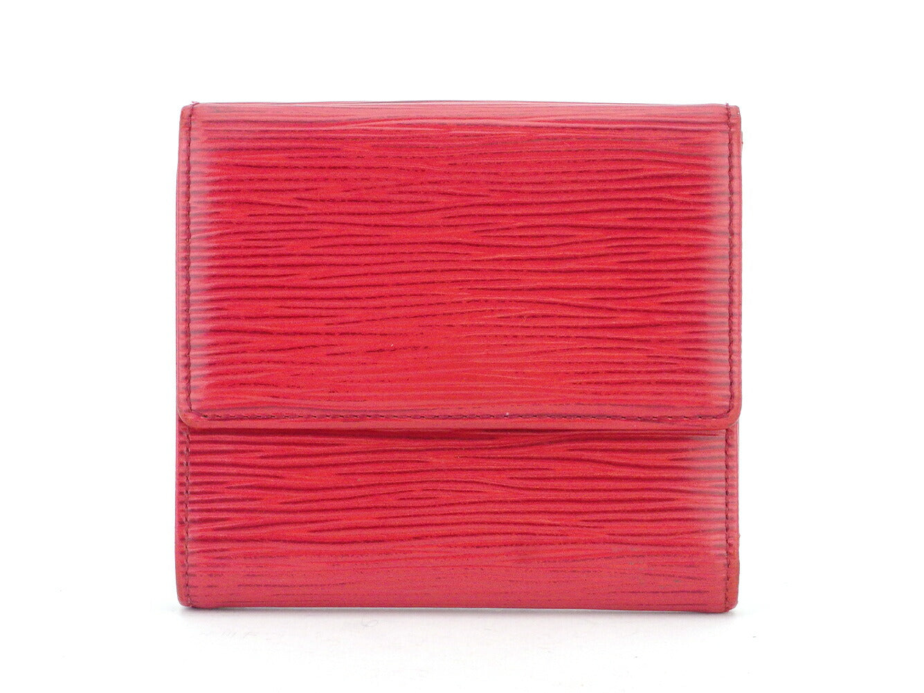LOUIS VUITTON Bifold Wallet M63487 Red Porte Monnaie Billets Cartes Credit