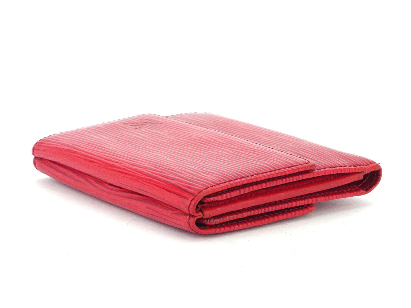 LOUIS VUITTON Bifold Wallet M63487 Red Porte Monnaie Billets Cartes Credit