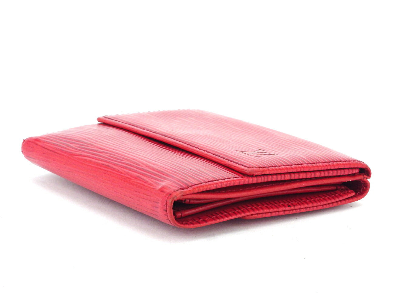 LOUIS VUITTON Bifold Wallet M63487 Red Porte Monnaie Billets Cartes Credit