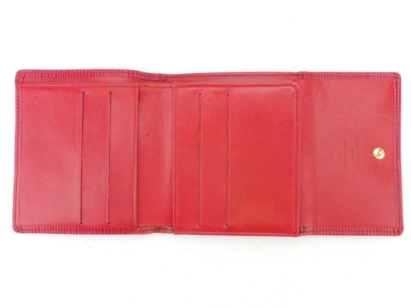 LOUIS VUITTON Bifold Wallet M63487 Red Porte Monnaie Billets Cartes Credit