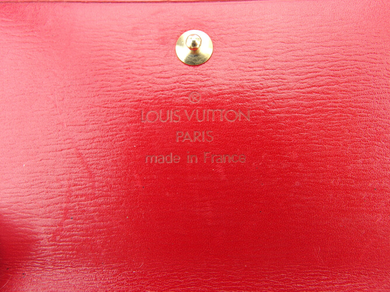 LOUIS VUITTON Bifold Wallet M63487 Red Porte Monnaie Billets Cartes Credit