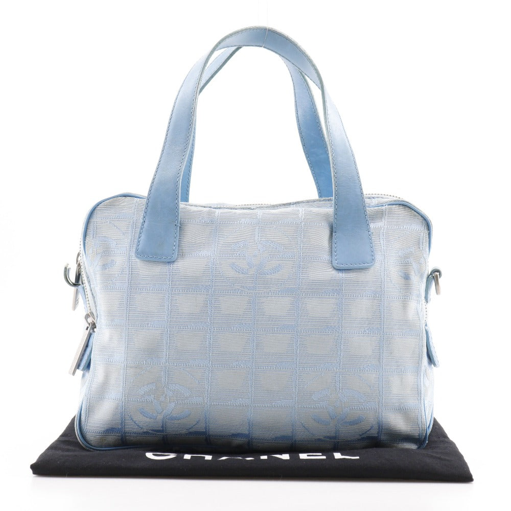 CHANEL Handbag A15973 Nylon canvas light blue New travel line