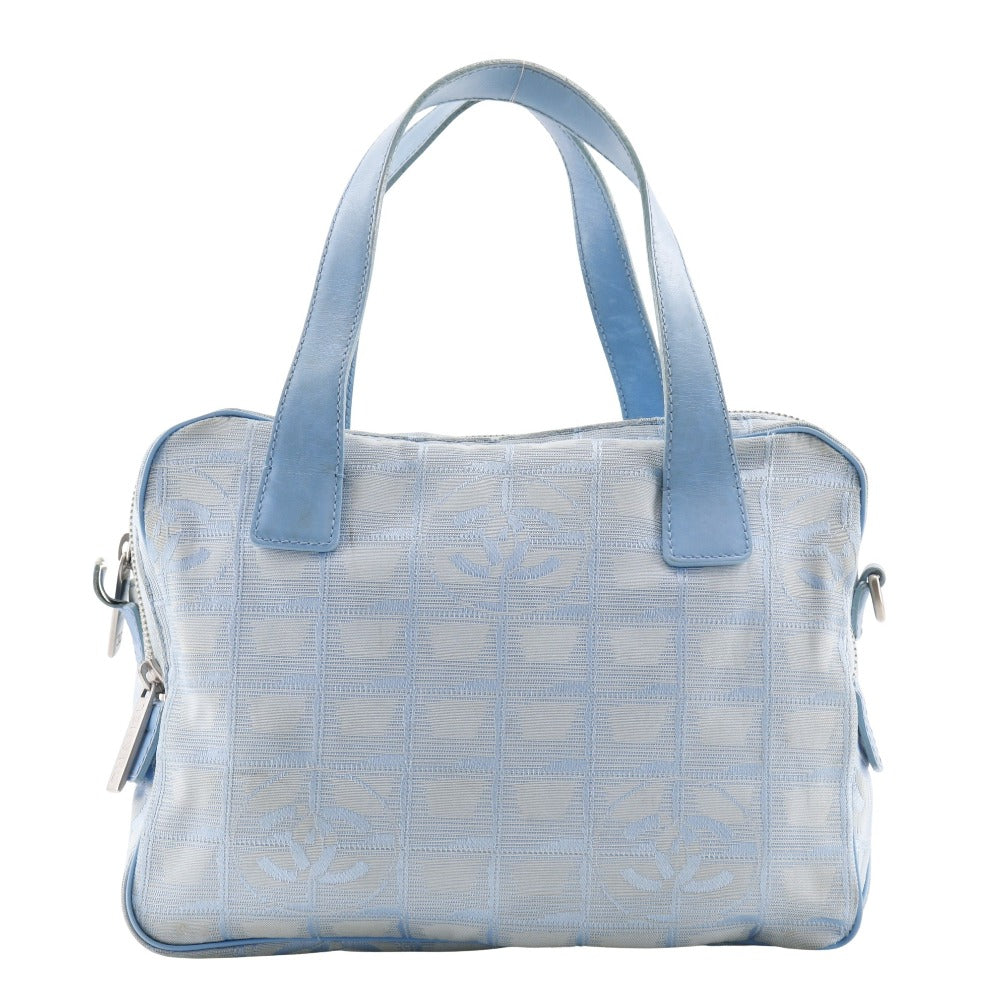 CHANEL Handbag A15973 Nylon canvas light blue New travel line