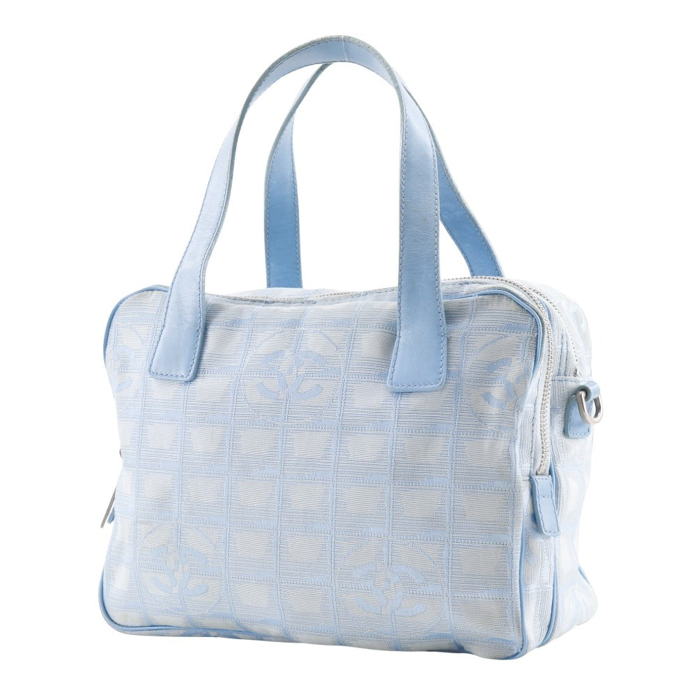 CHANEL Handbag A15973 Nylon canvas light blue New travel line
