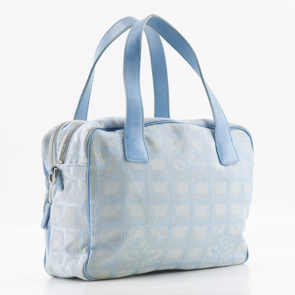 CHANEL Handbag A15973 Nylon canvas light blue New travel line