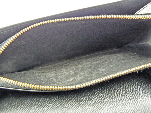 LOUIS VUITTON Long Wallet Purse M63592 black Pochette Porte Monnaie Credit Noir