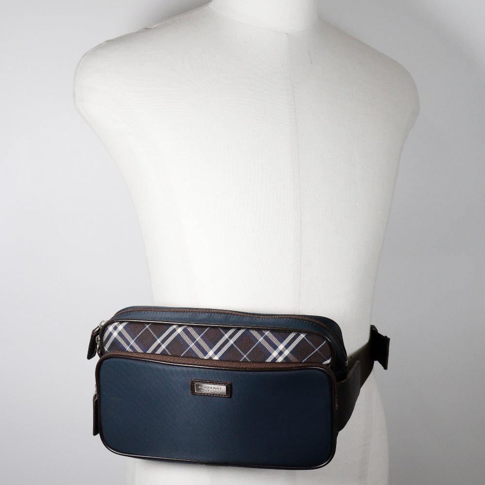 BURBERRY BLACK LABEL Waist bag Nylon Navy