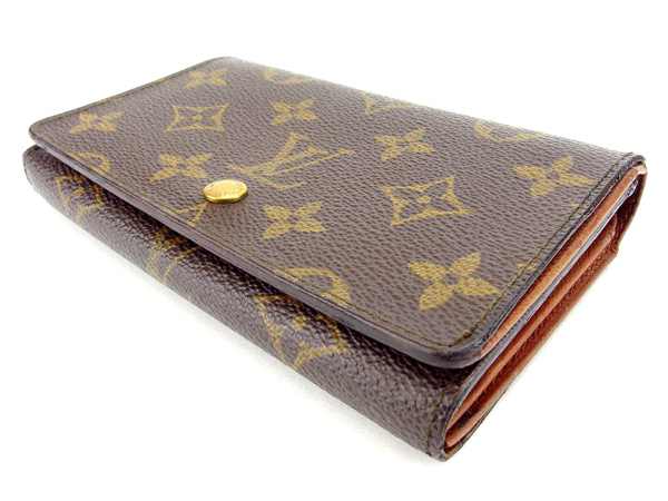 LOUIS VUITTON Long Wallet Purse M61730 Brown Portonebi Tresol