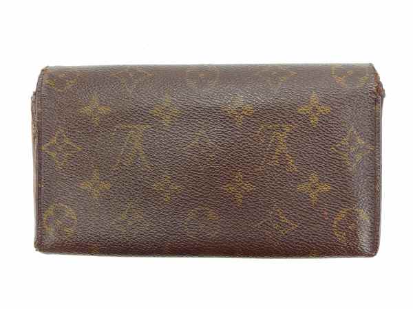 LOUIS VUITTON Long Wallet Purse M61725 Brown Pochette Porto Monécredi