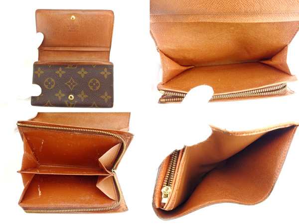 LOUIS VUITTON Long Wallet Purse M61730 Brown Portonebi Tresol