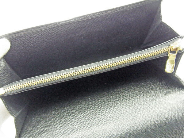 LOUIS VUITTON Long Wallet Purse M63592 black Pochette Porto Monécredi