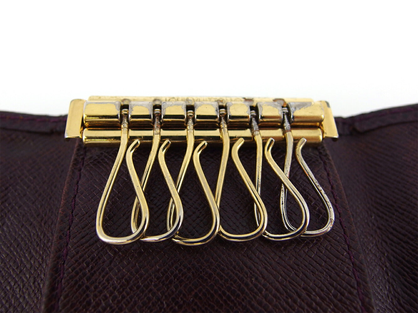 LOUIS VUITTON Key case Key holder M30536 Brown purple gold Multicles6