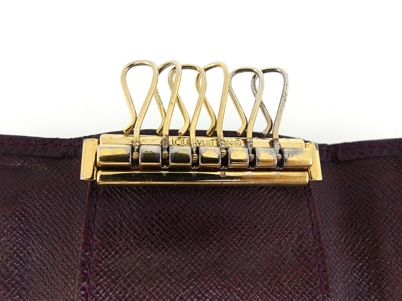 LOUIS VUITTON Key case Key holder M30536 Brown purple gold Multicles6