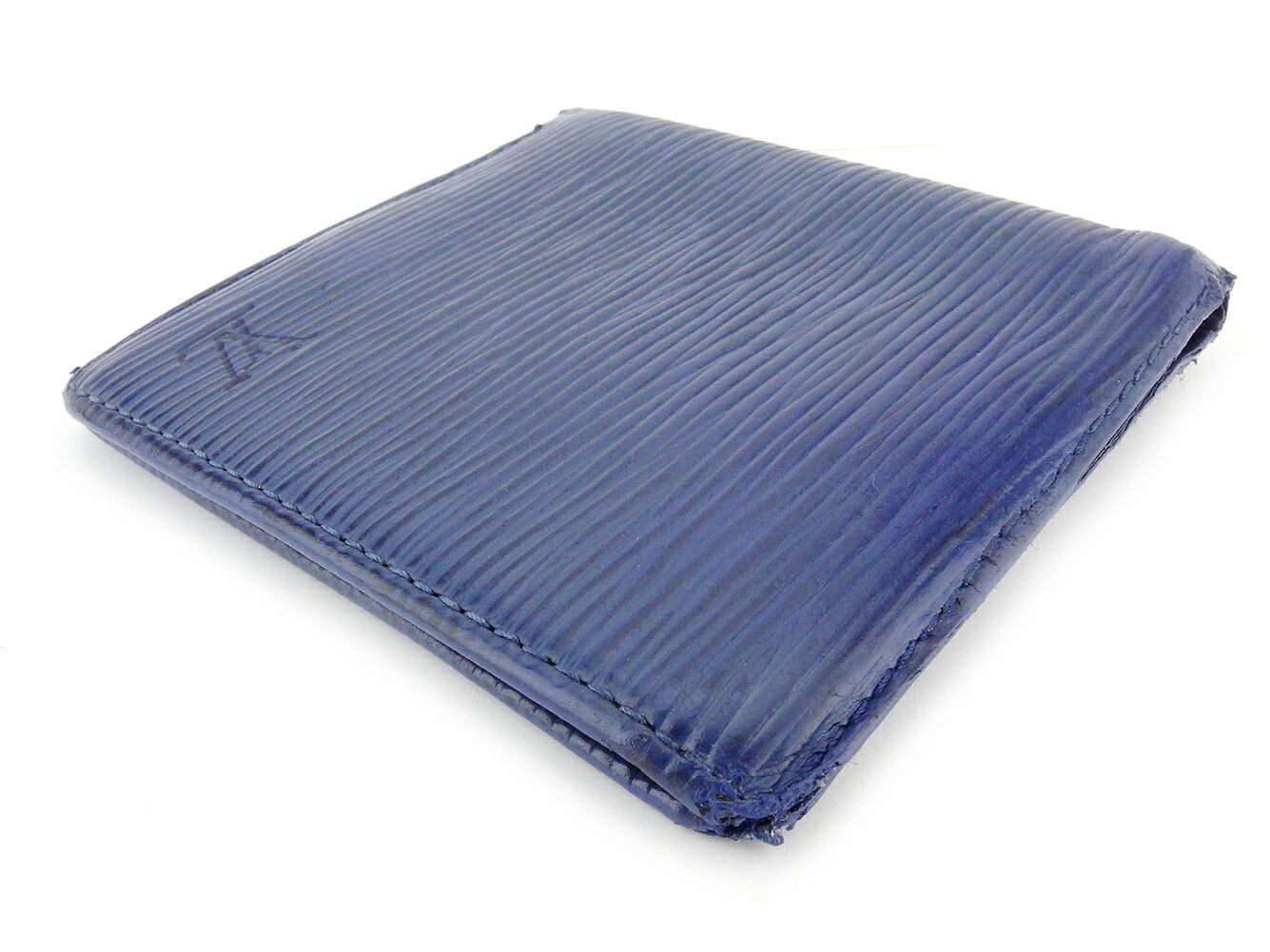 LOUIS VUITTON Bill Compartment M6331G blue Porte Billets6Cartes Crdit