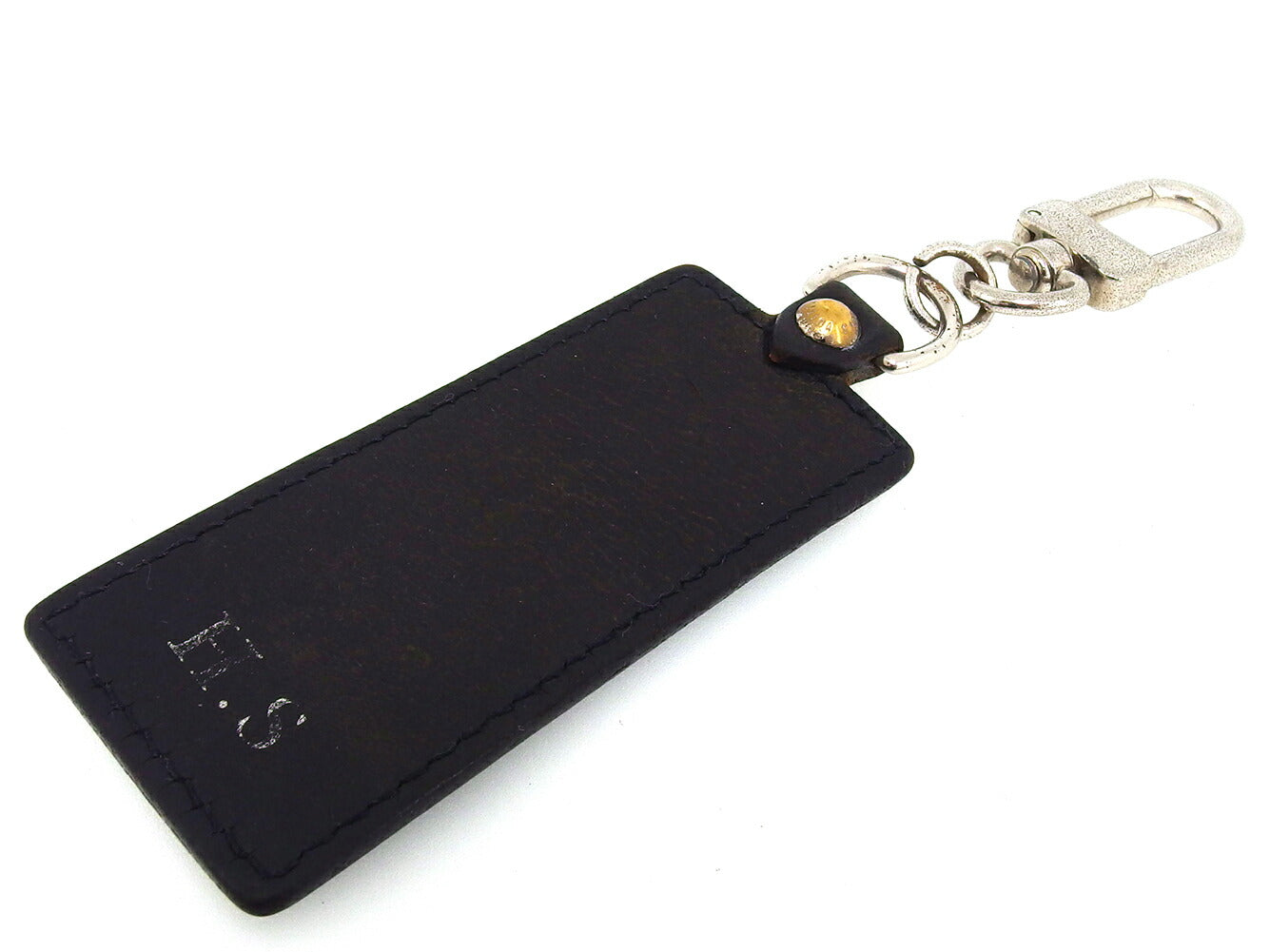 LOUIS VUITTON Key ring M85379 Black Silver Porto Crefortune