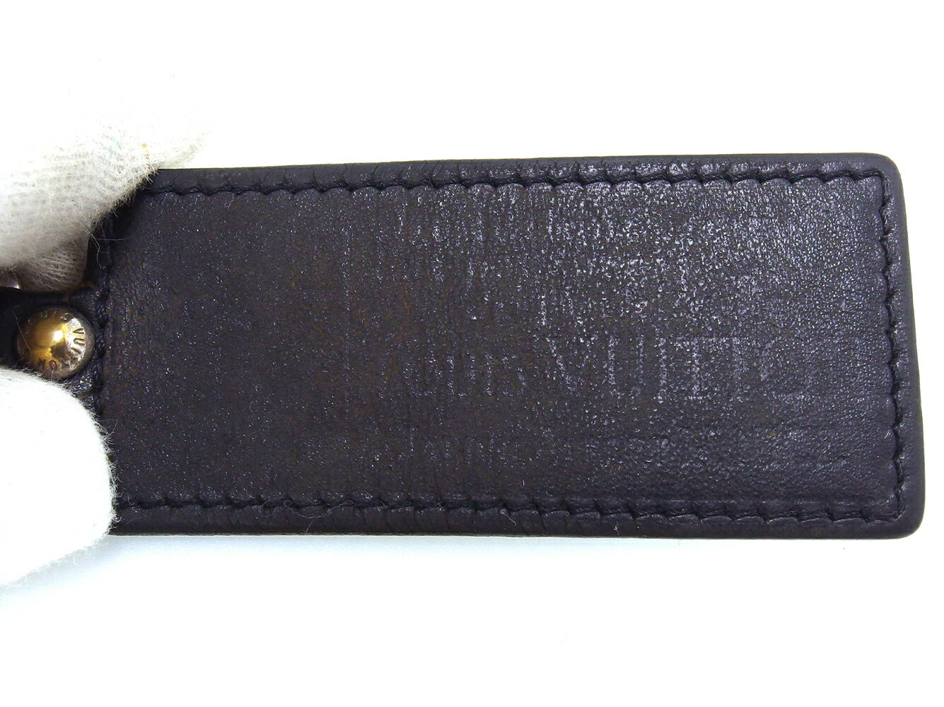 LOUIS VUITTON Key ring M85379 Black Silver Porto Crefortune
