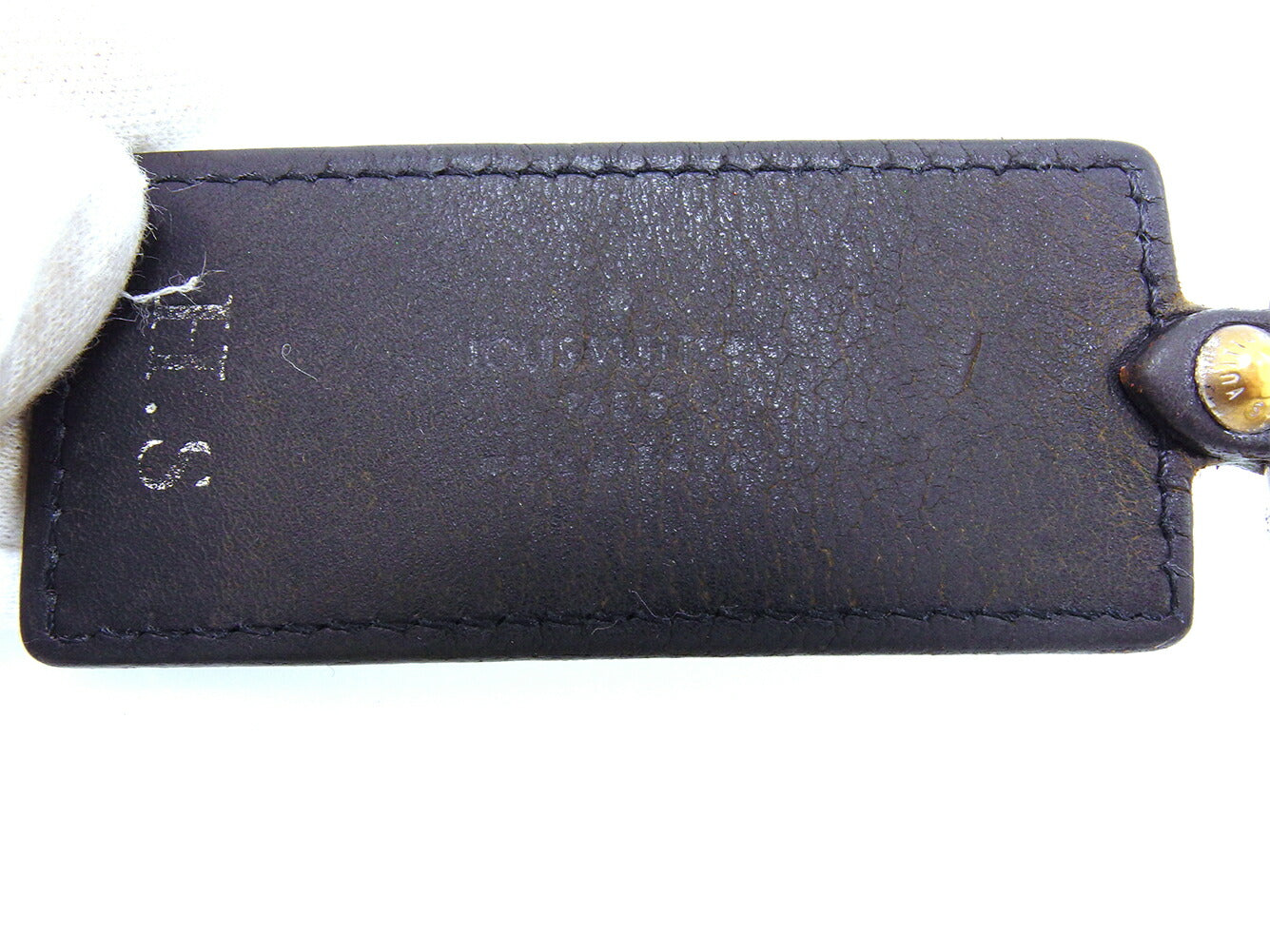 LOUIS VUITTON Key ring M85379 Black Silver Porto Crefortune