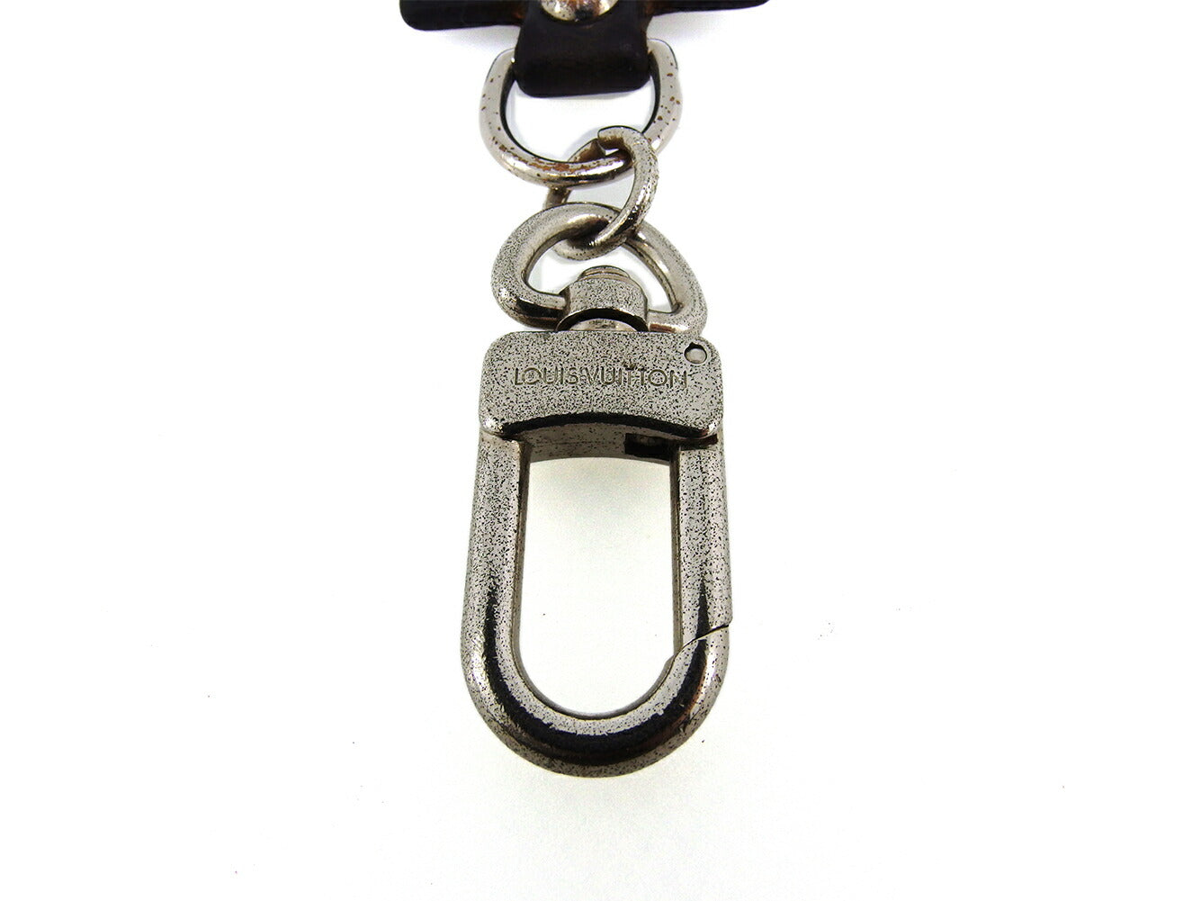 LOUIS VUITTON Key ring M85379 Black Silver Porto Crefortune