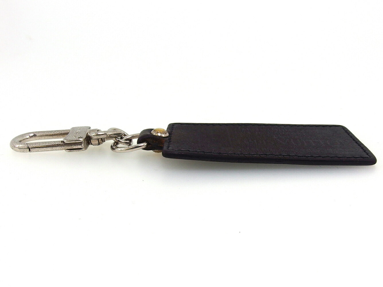 LOUIS VUITTON Key ring M85379 Black Silver Porto Crefortune